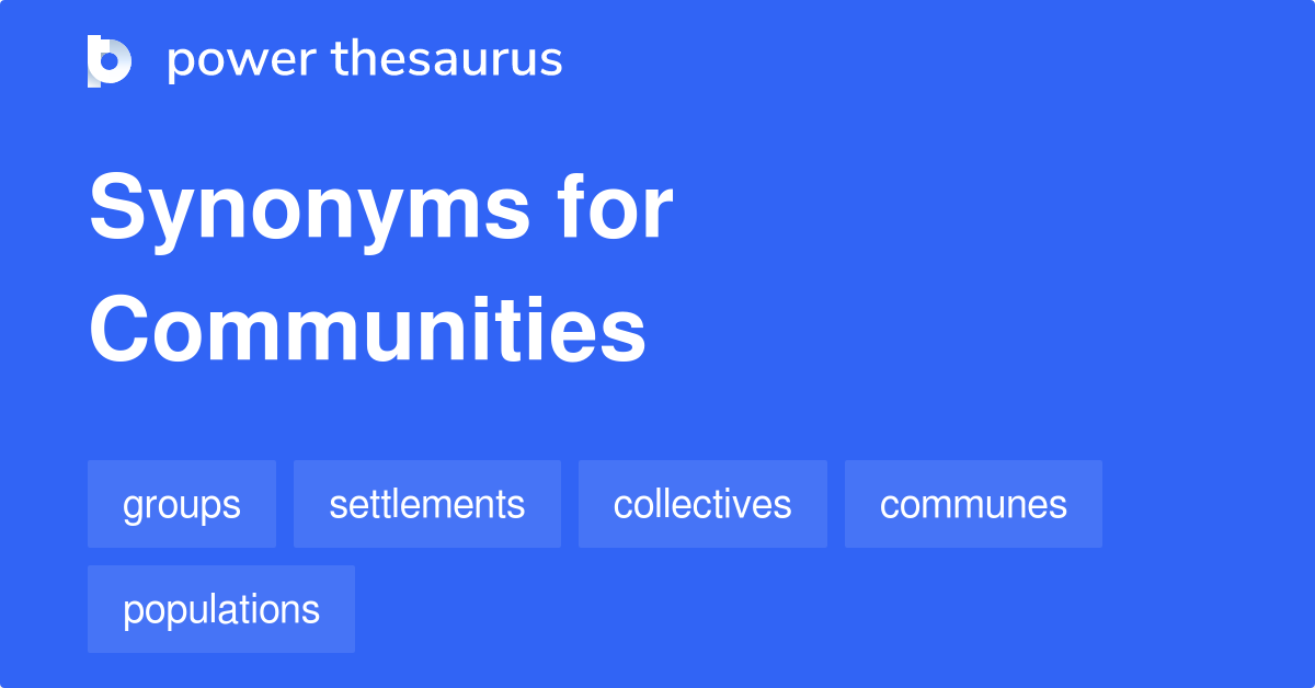 thesaurus for community