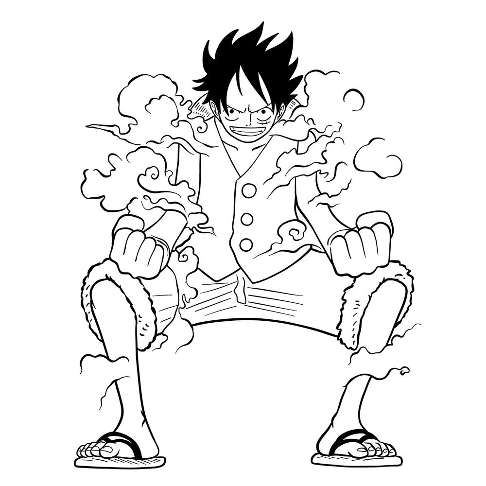 how to draw luffy