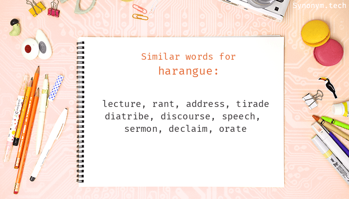 harangue synonym