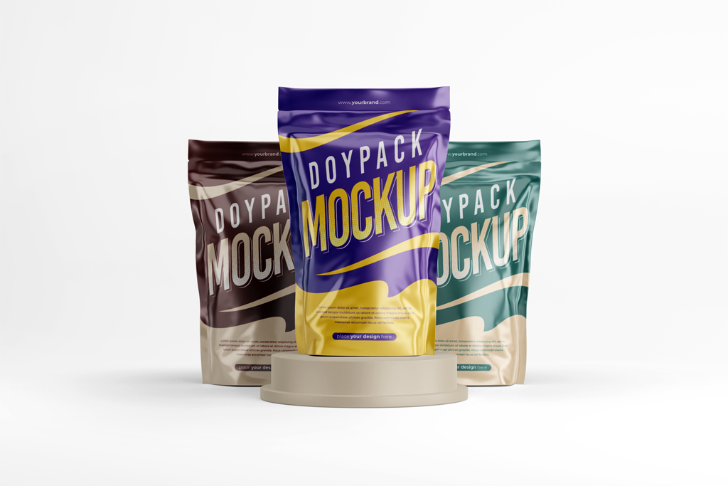 doypack mockup free psd