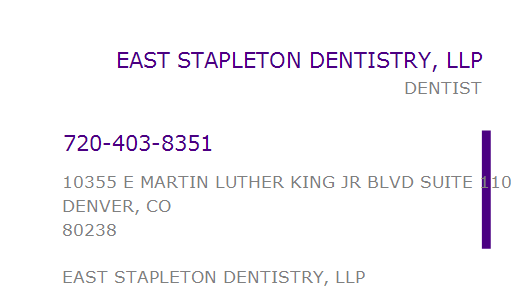 east stapleton dentistry