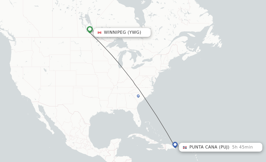 winnipeg to punta cana direct flights