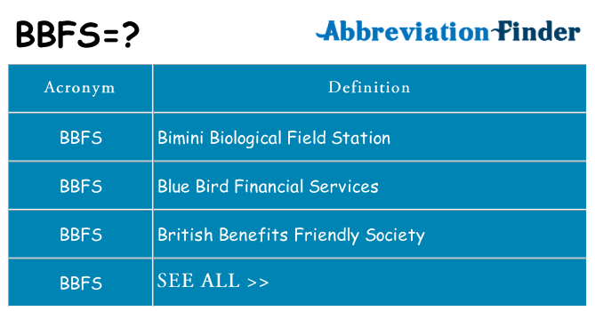 meaning of bbfs