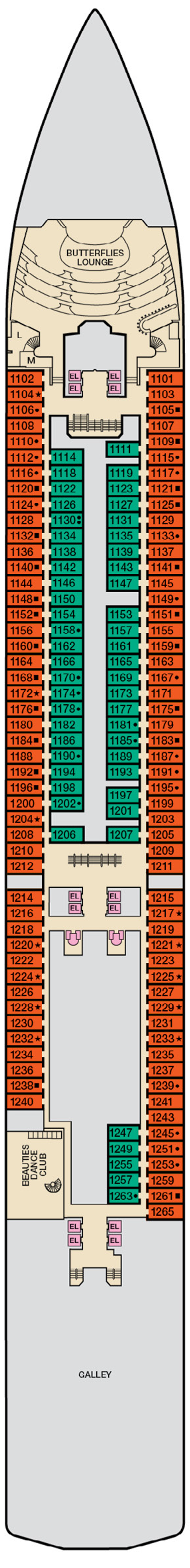 deck plans for carnival pride