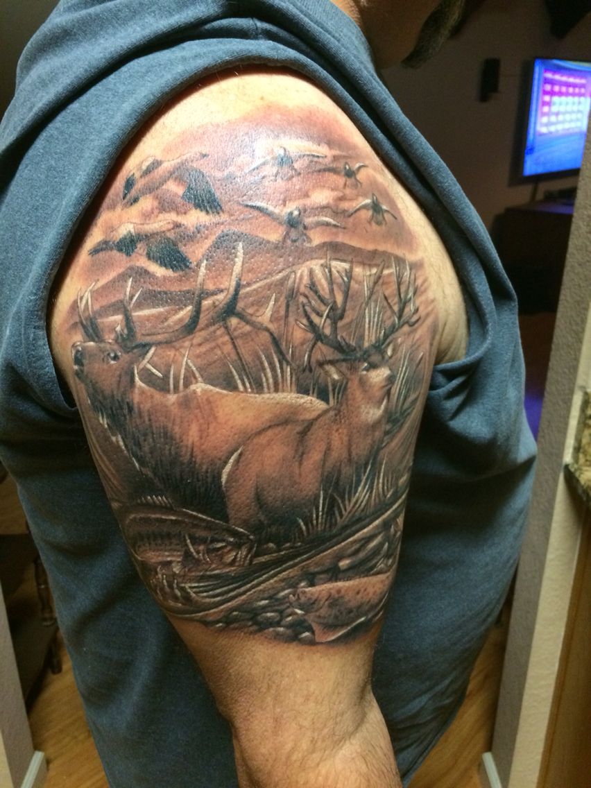 deer and elk tattoos