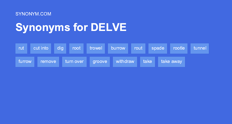 delves synonym