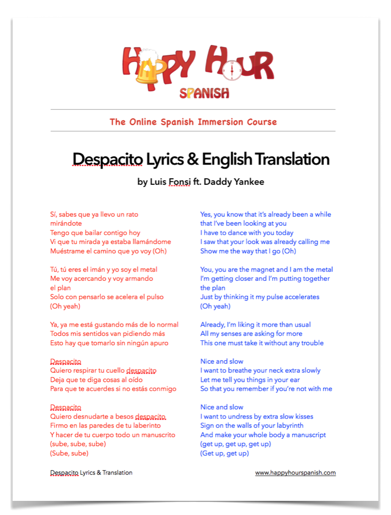 despacito lyrics