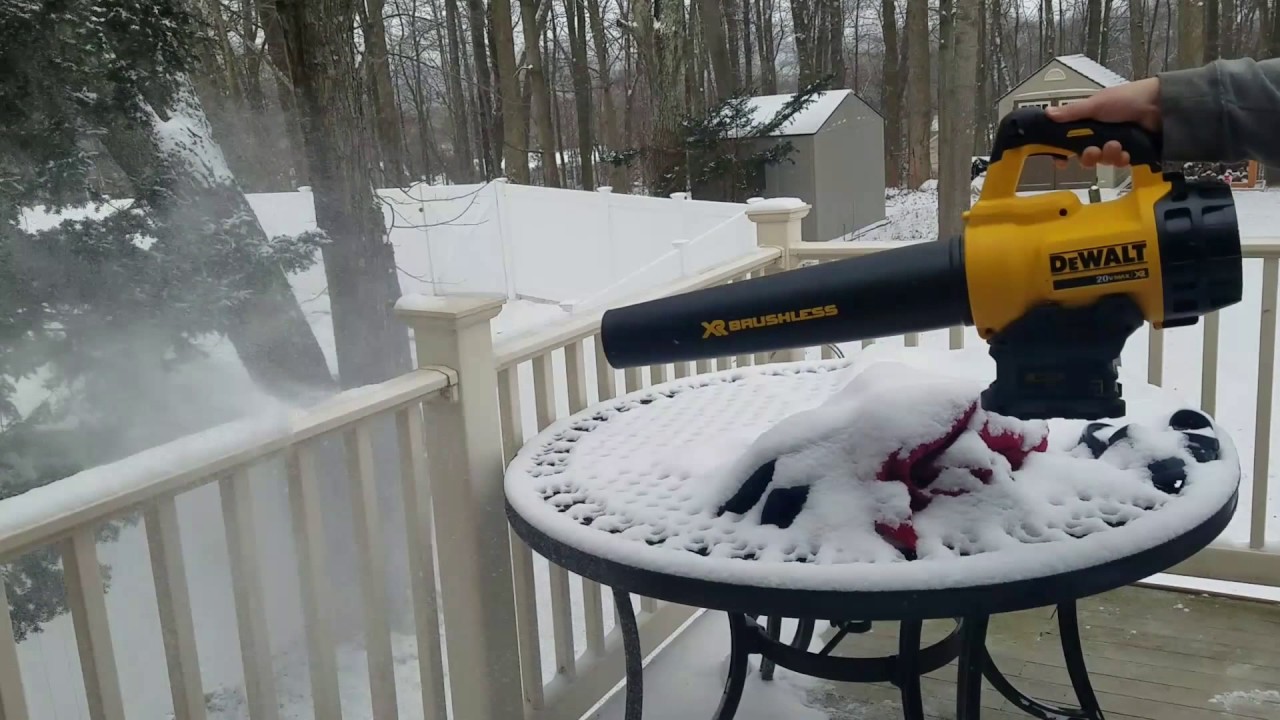 dewalt blower snow