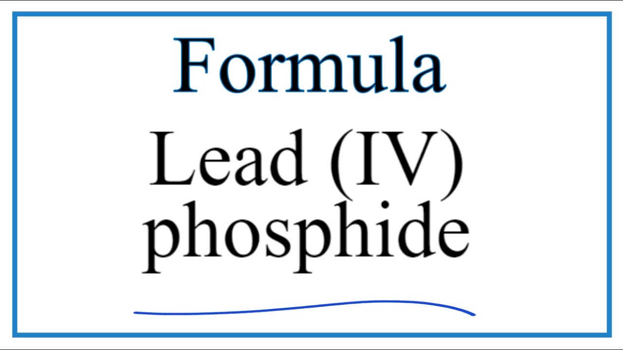 lead iv phosphate