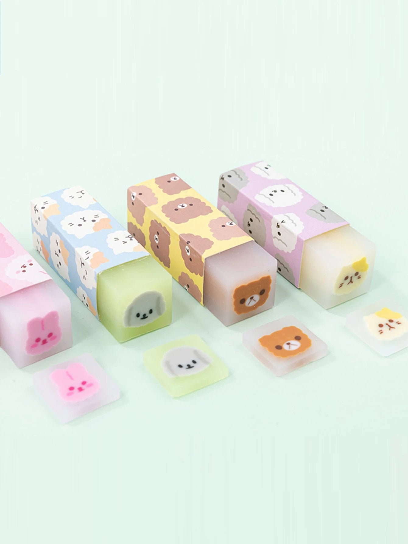 kawaii erasers