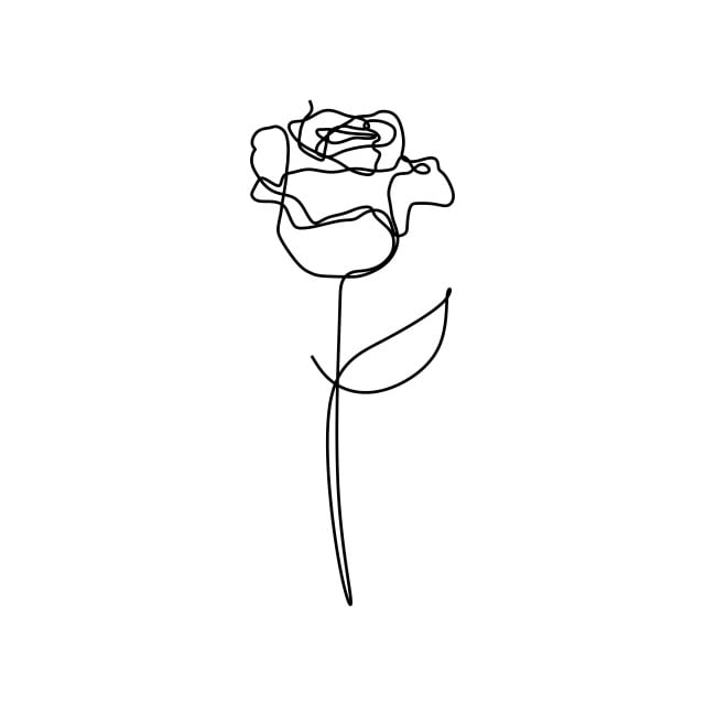 dibujo rosa minimalista