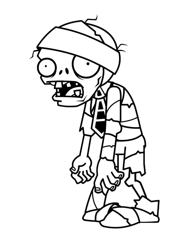 dibujo zombie para colorear