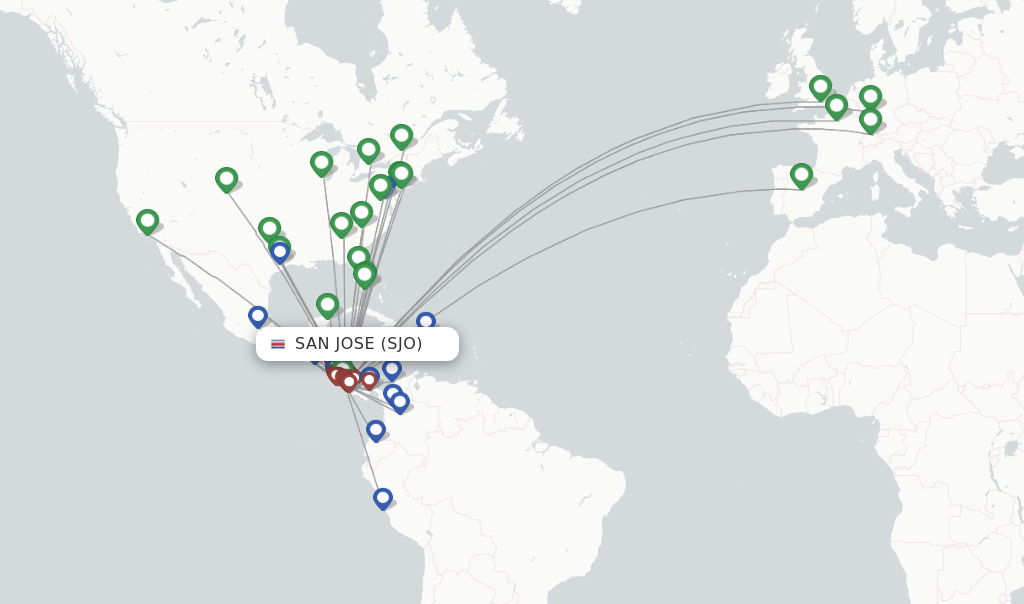direct flights boston to san jose costa rica