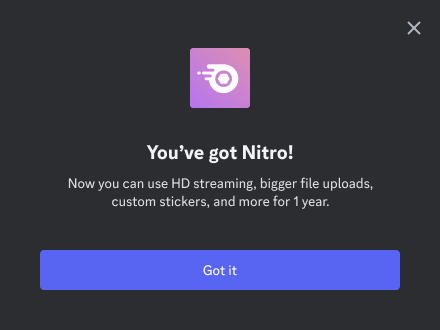 discord nitro accept