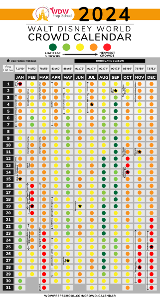 disney busy calendar