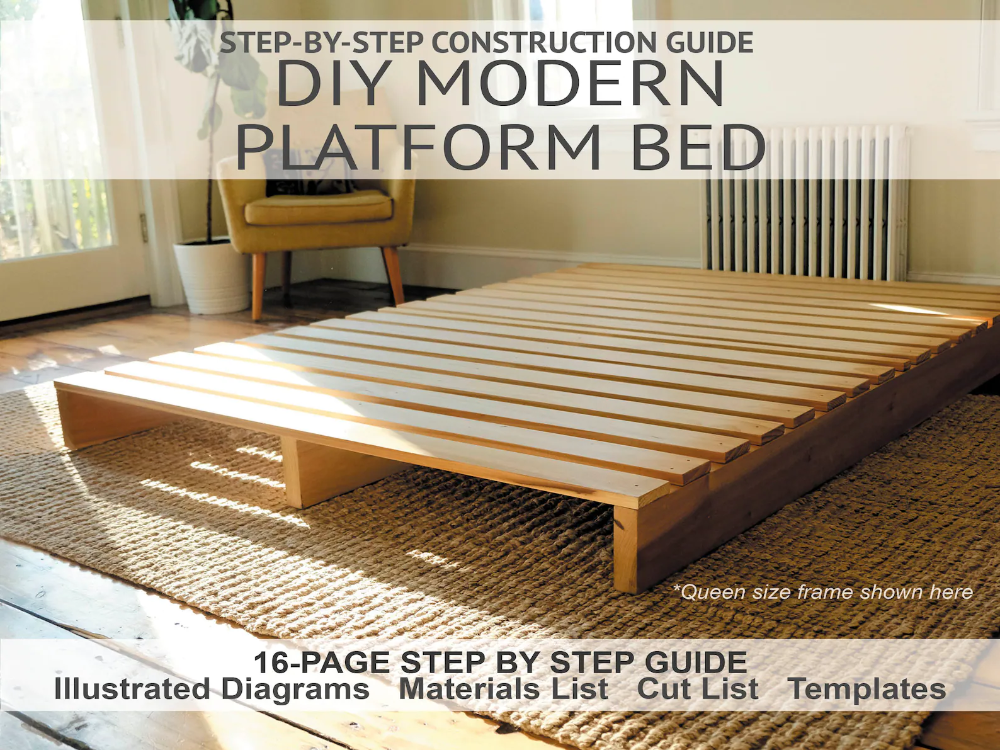 diy modern platform bed