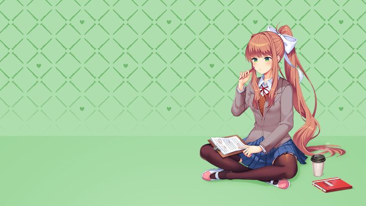 doki doki monika wallpaper