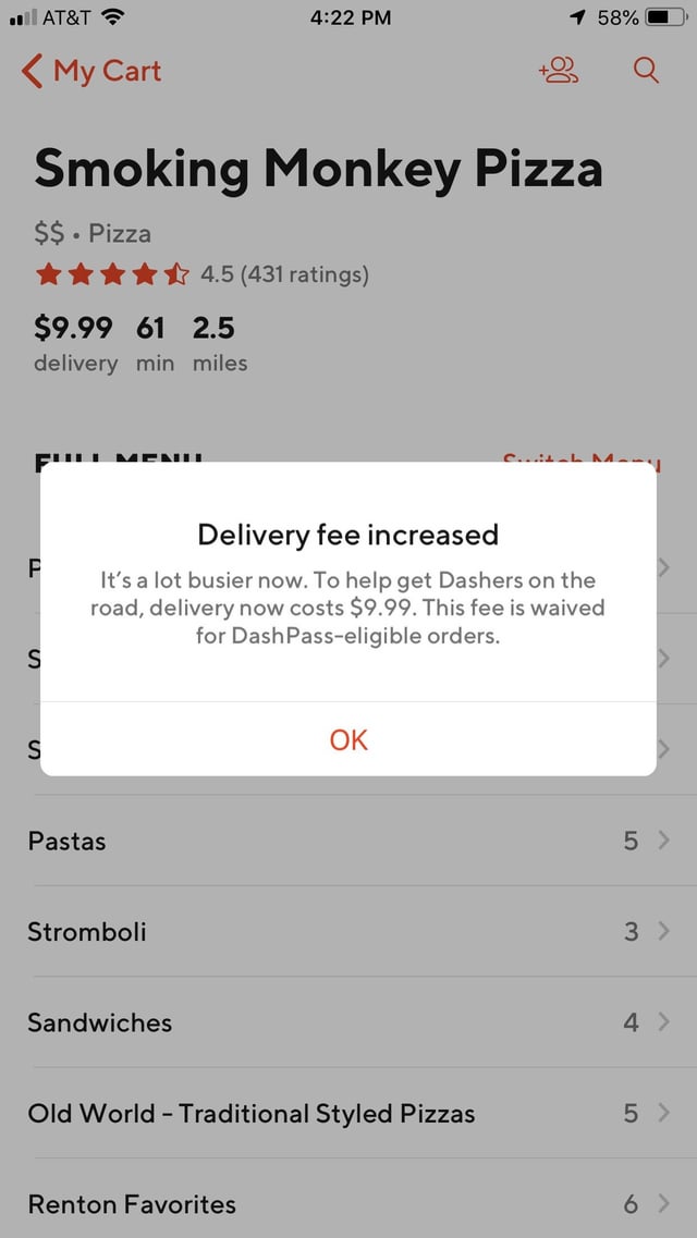 doordash 9.99