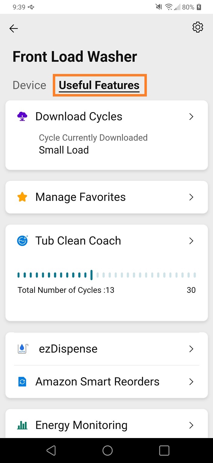 download cycle in washing machine