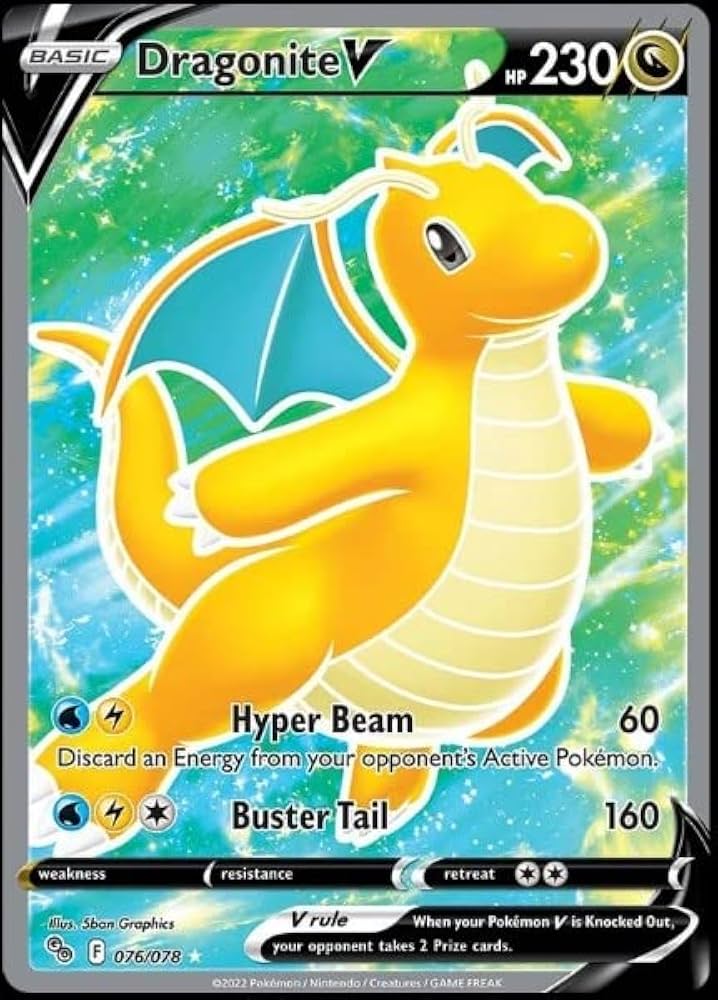 dragonite pokemon card