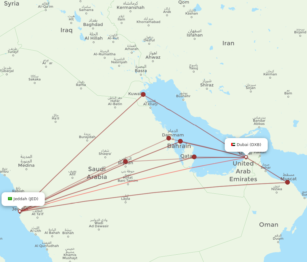 dubai to jeddah flights