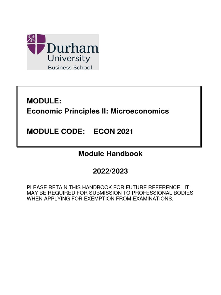 durham university module handbook