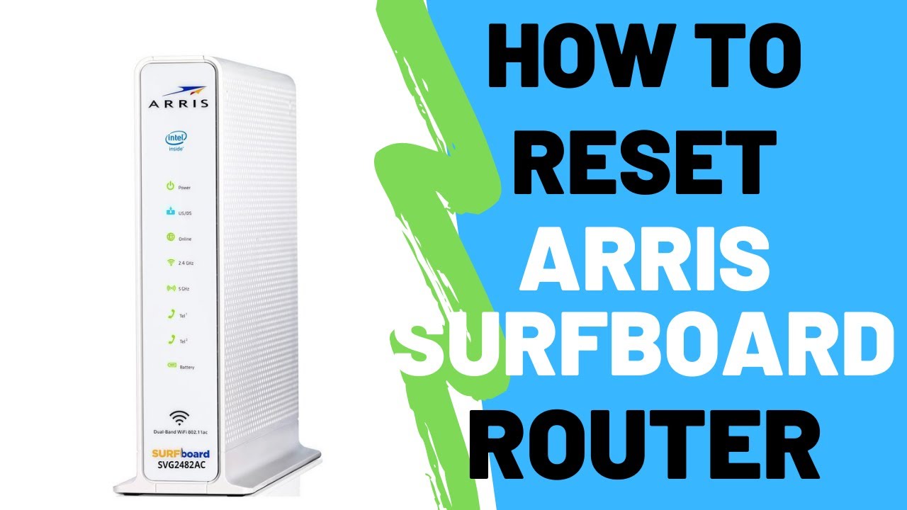 reset arris router to factory default