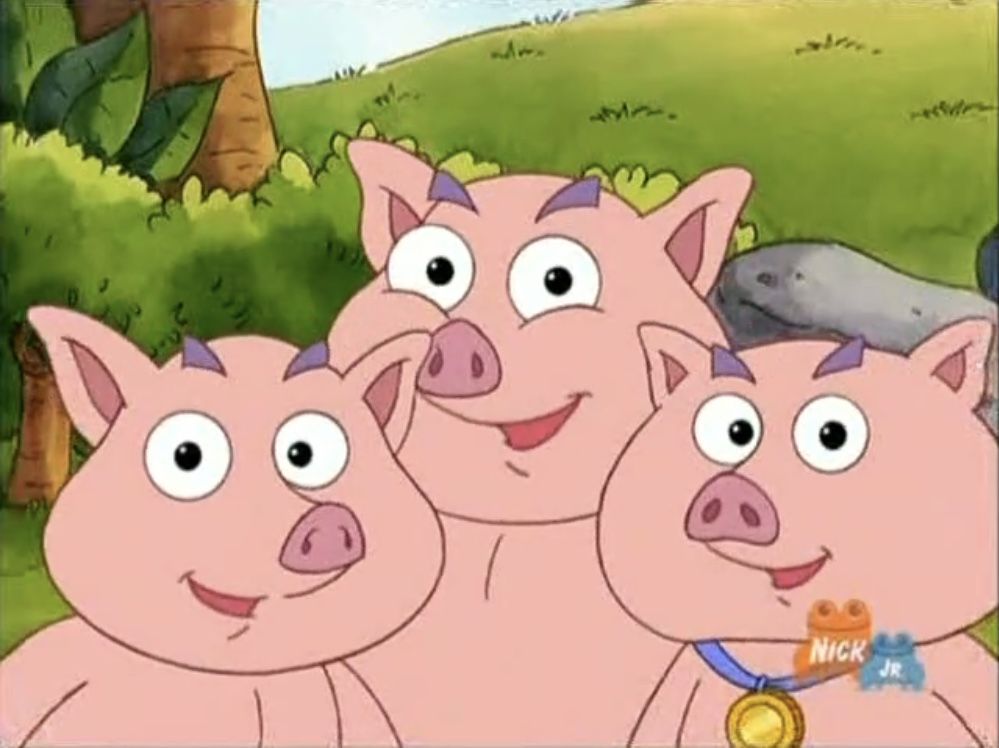 dora the explorer the three little pigs