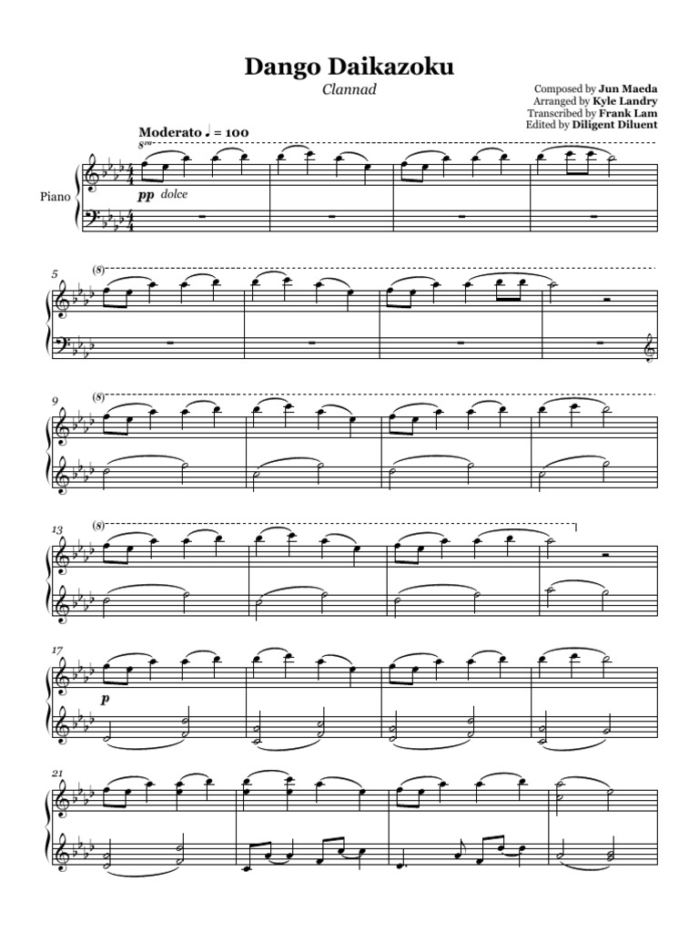 dango sheet music