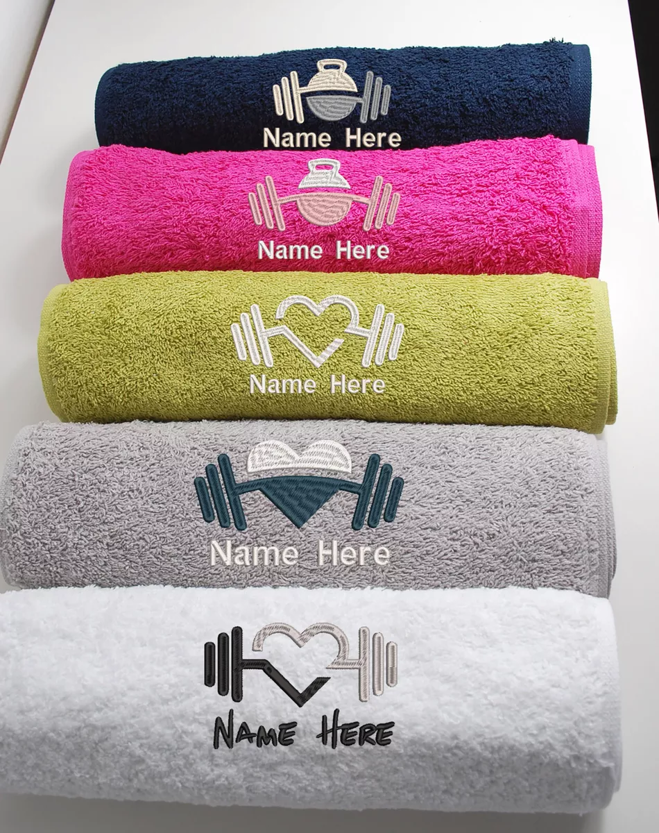 embroidered gym towels