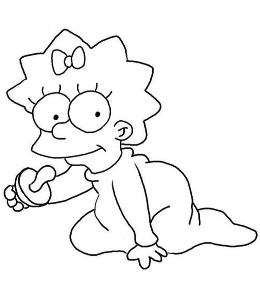 simpsons dibujos para colorear