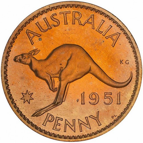 1951 penny australia