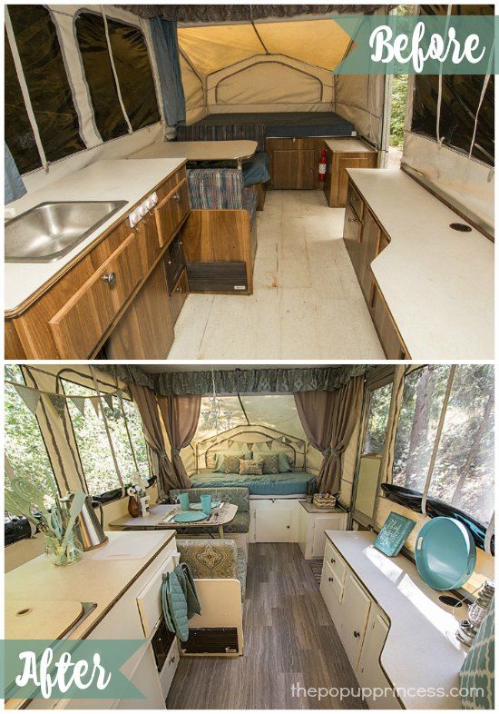 interior pop up camper remodel