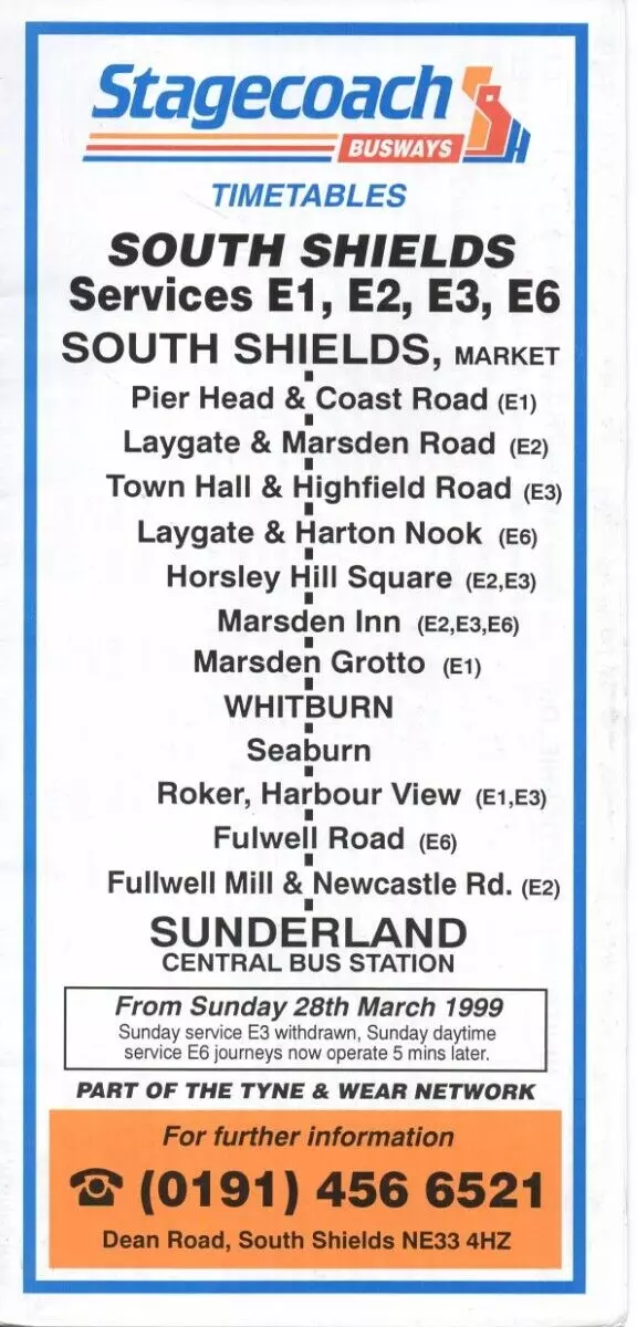 stagecoach bus timetable sunderland