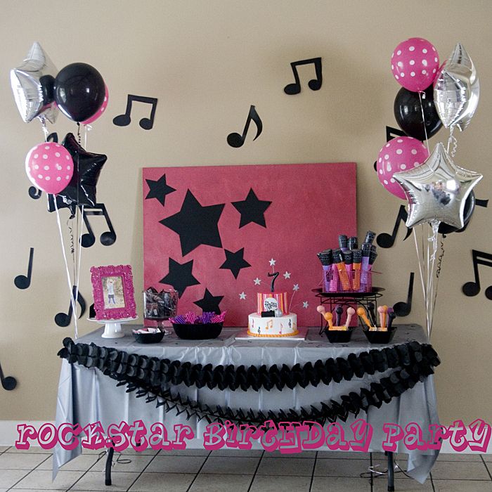 rockstar birthday party ideas