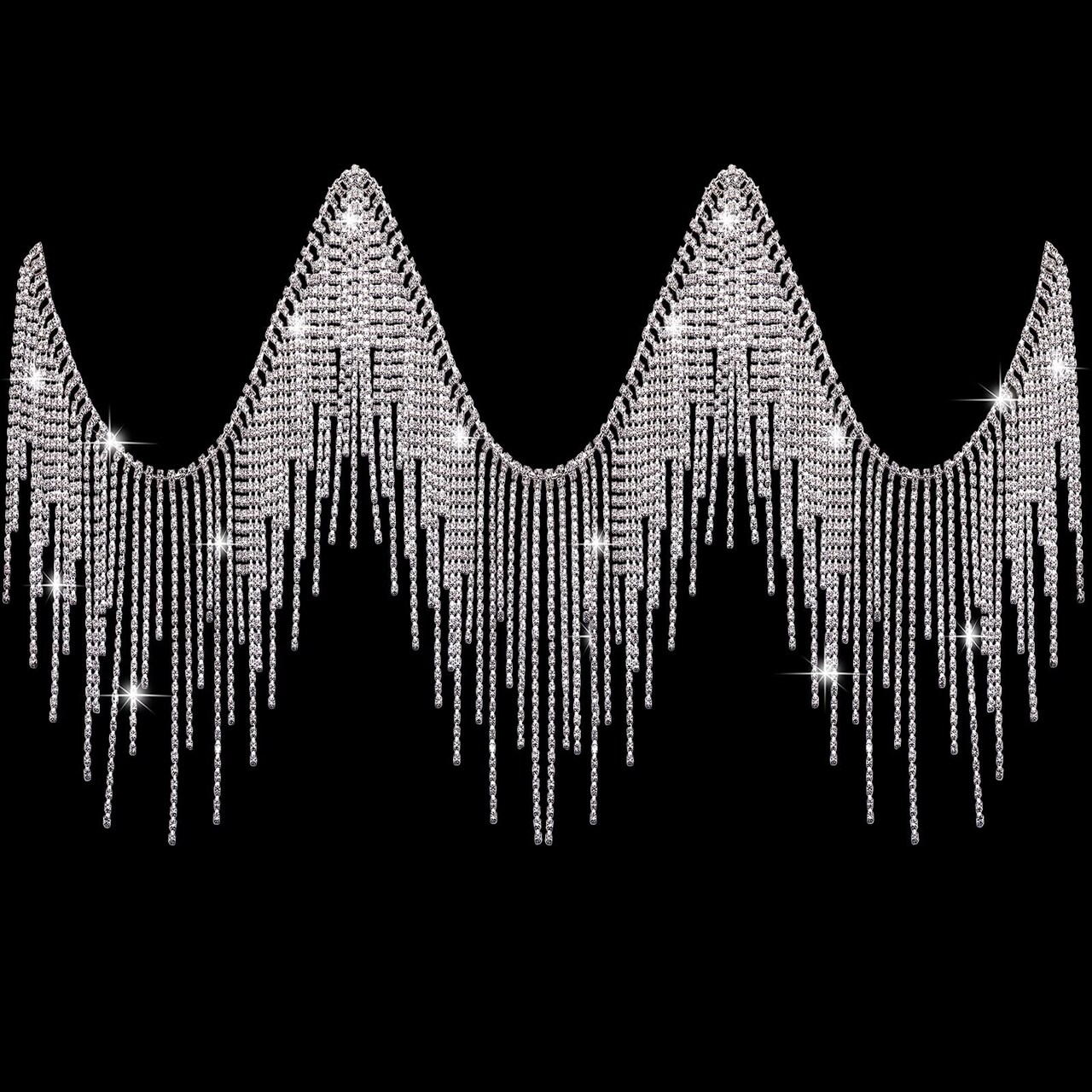 rhinestone fringe trim near me