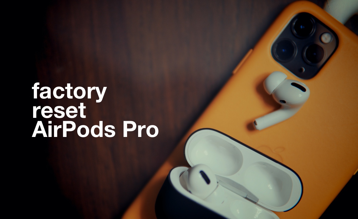 how to reset airpods pro