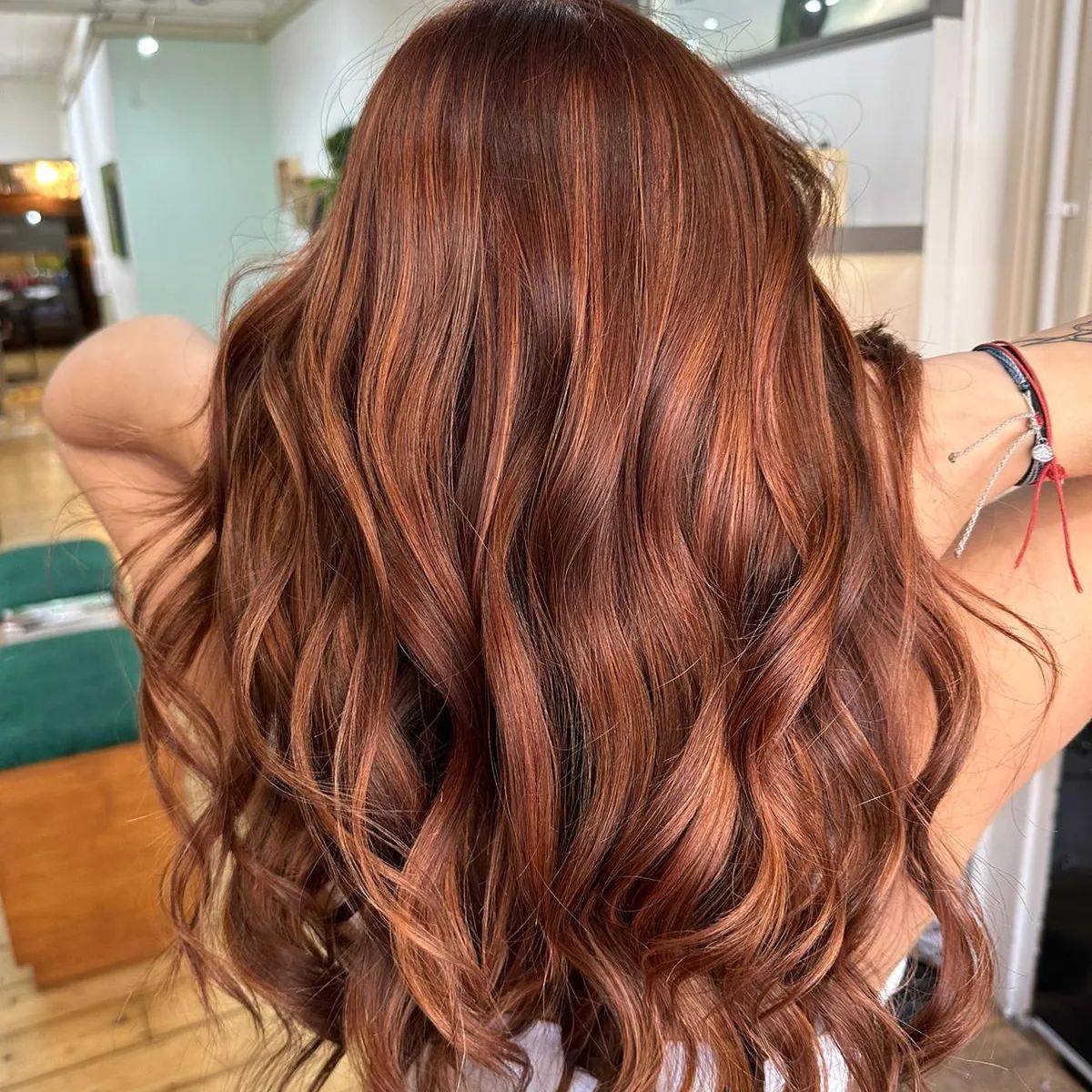 chestnut copper brown hair