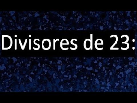 divisor de 23