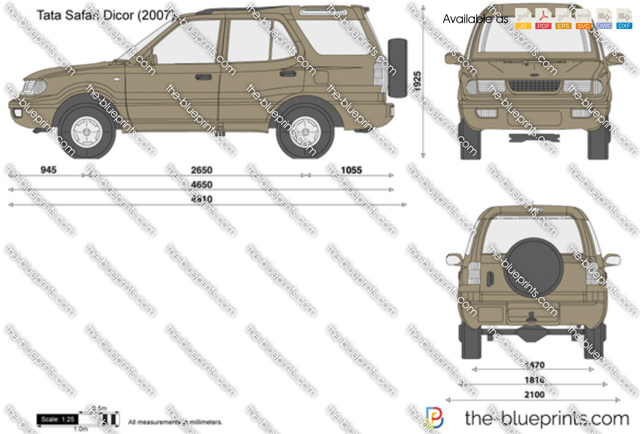 tata safari dimensions in feet