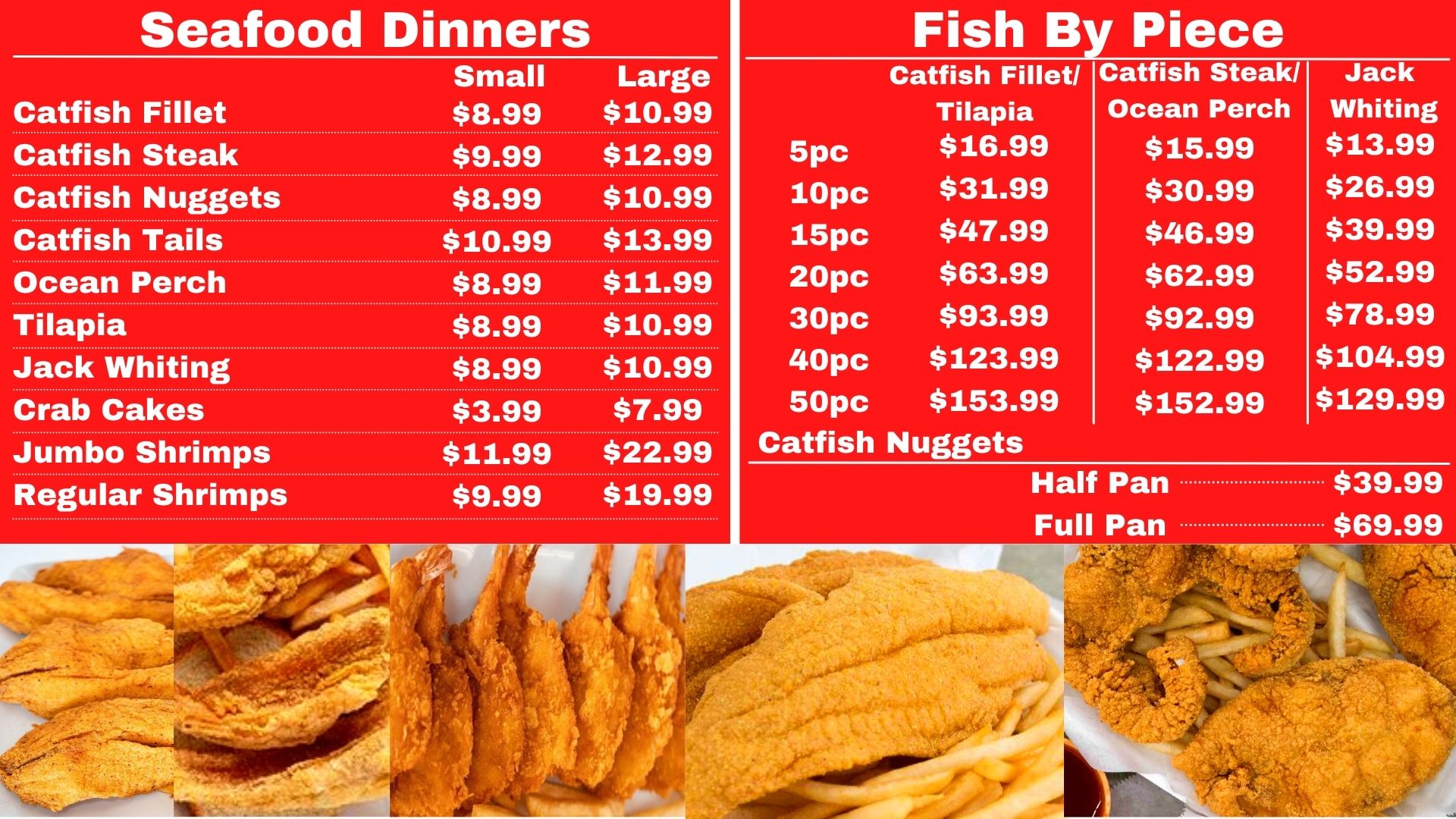 jj fish and chicken menu prices