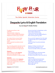 despacito song lyrics english