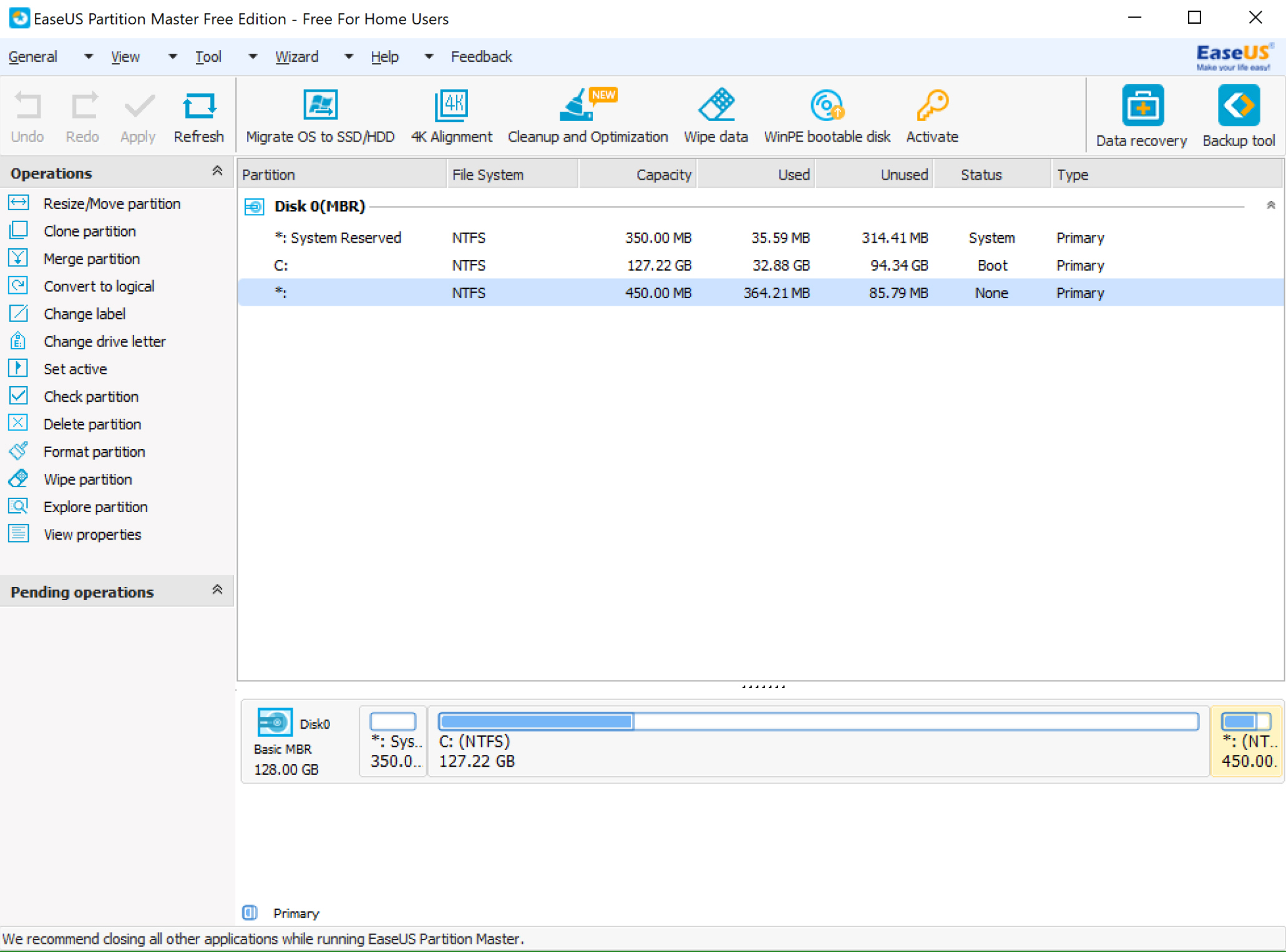 easeus partition master 12.5