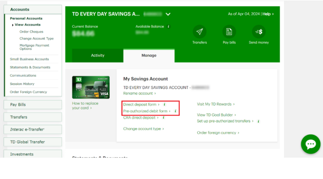 easy web td bank