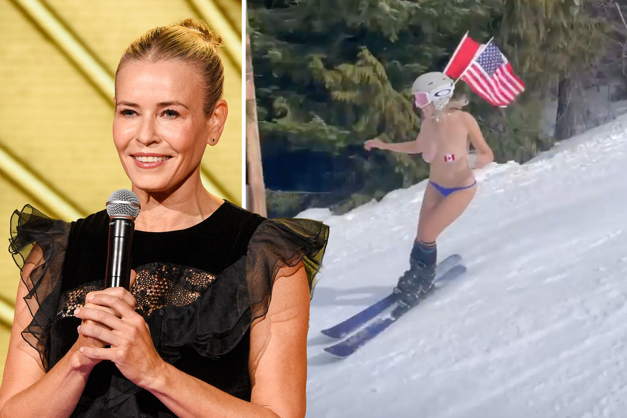 chelsea handler skiing