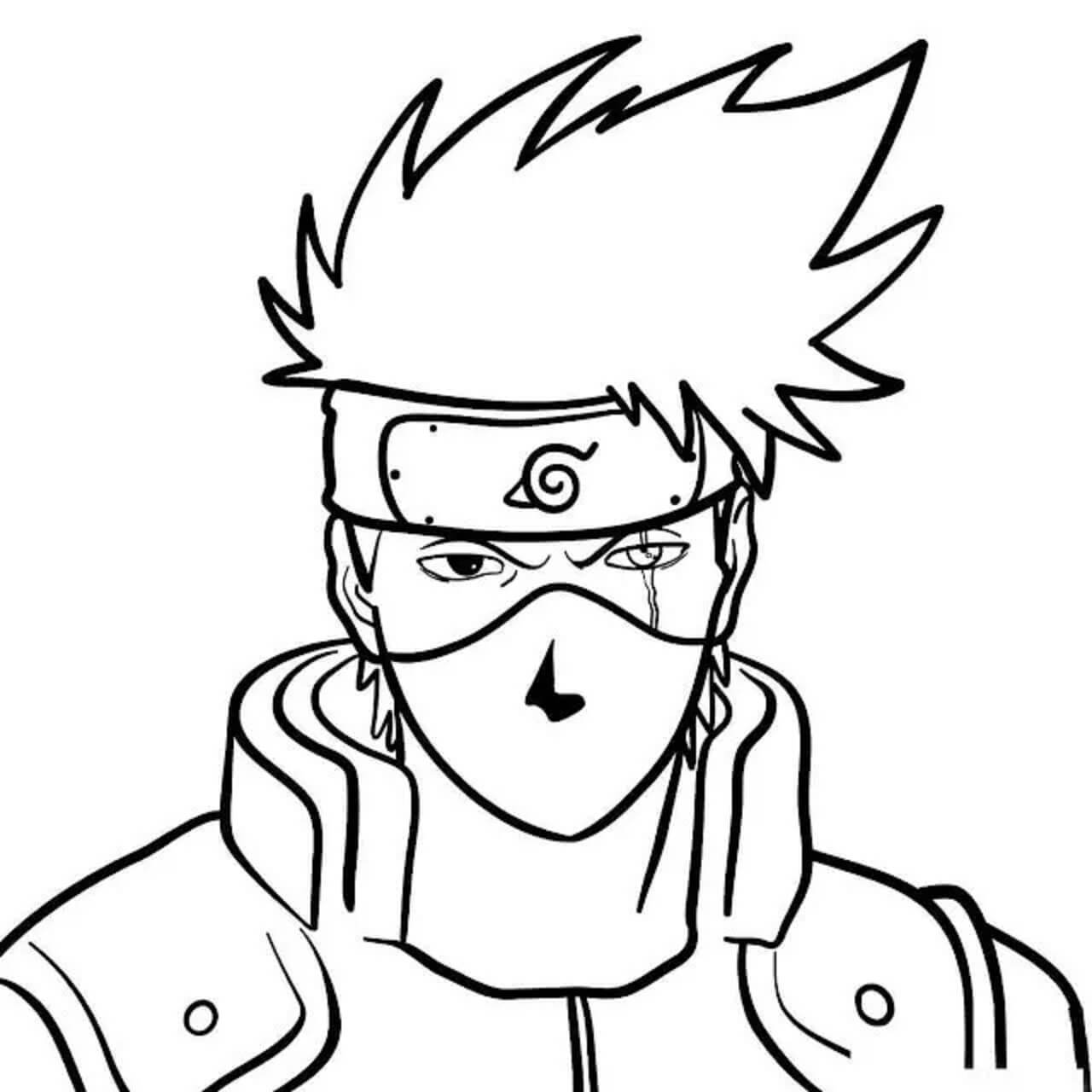 kakashi coloring page