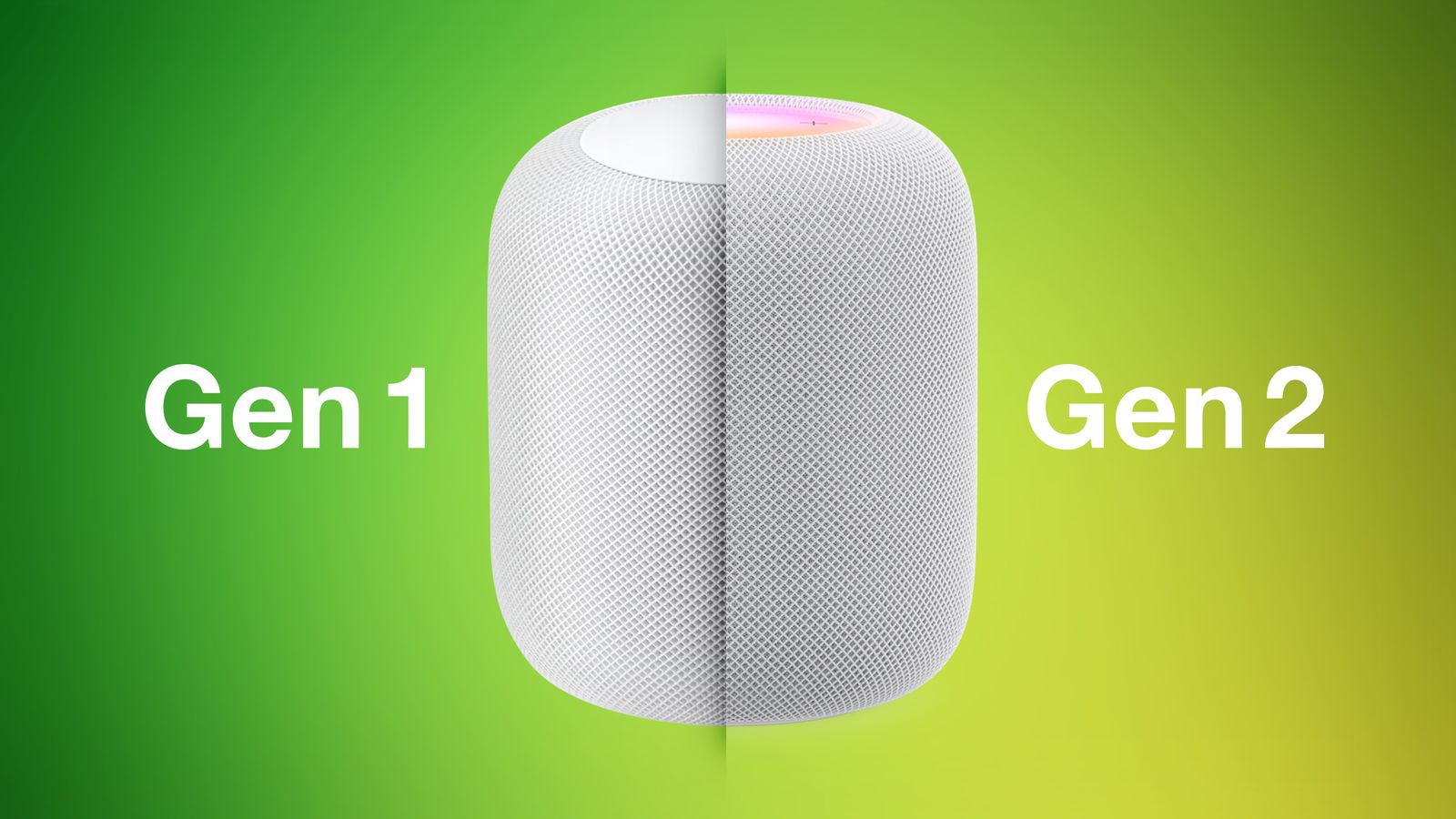 homepod first gen vs second gen