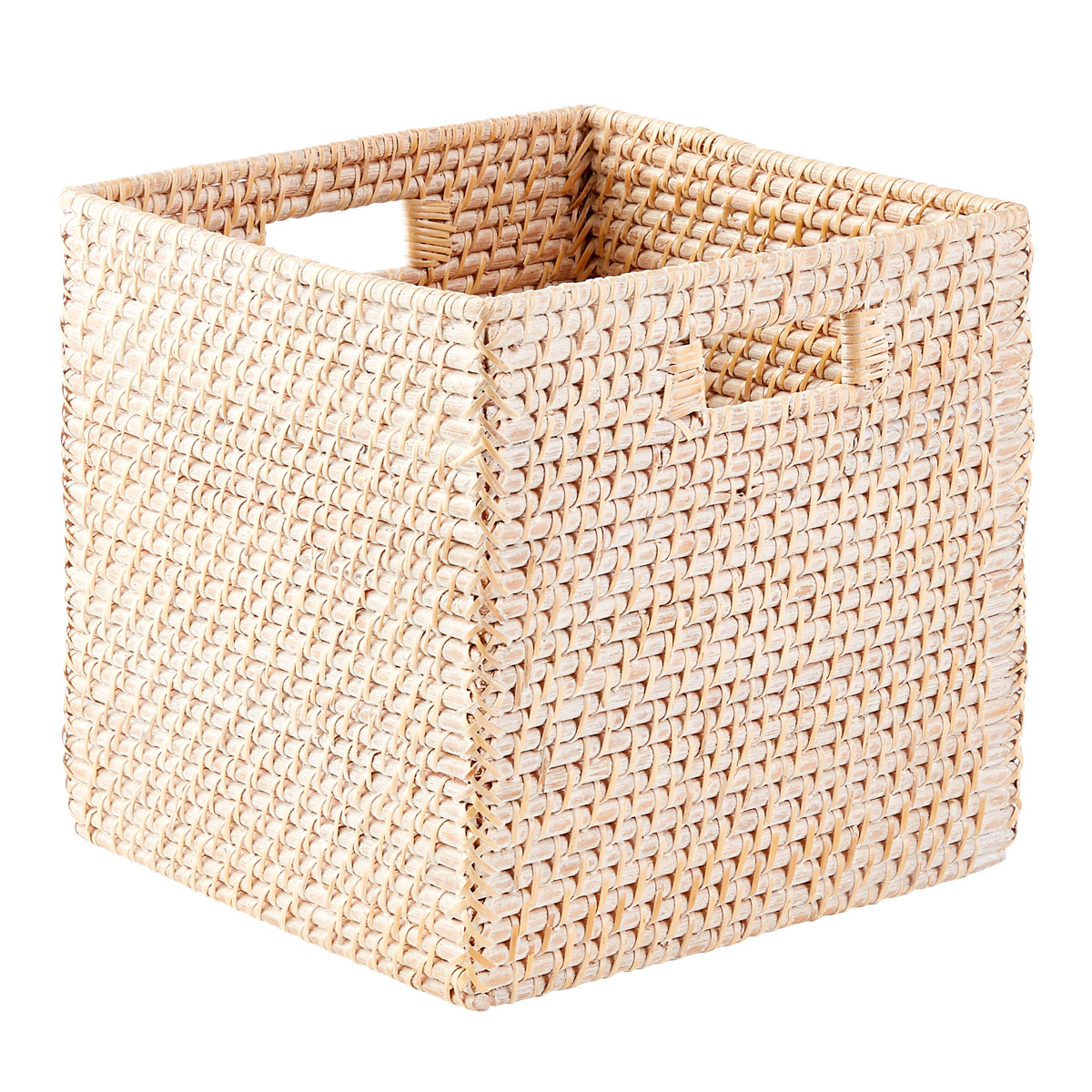 wicker cube baskets