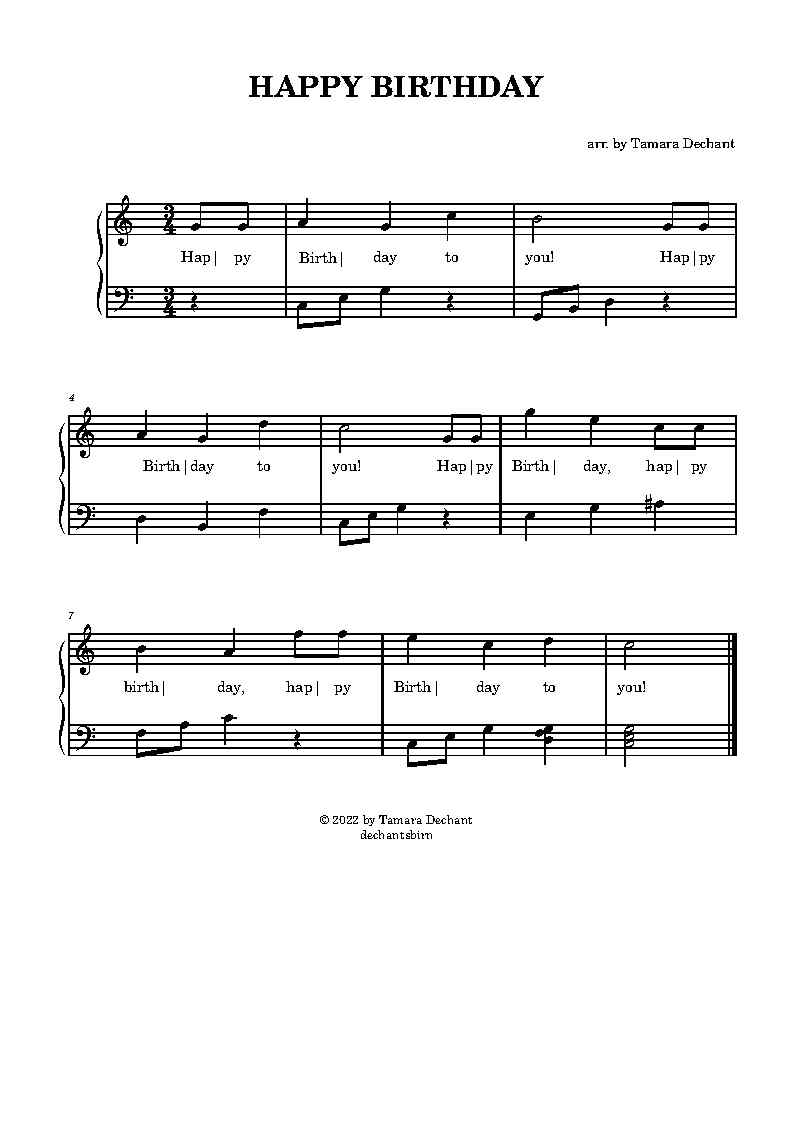 piano sheets