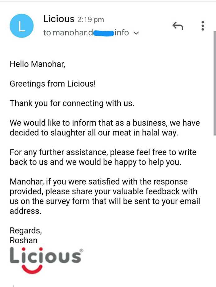 licious chicken halal